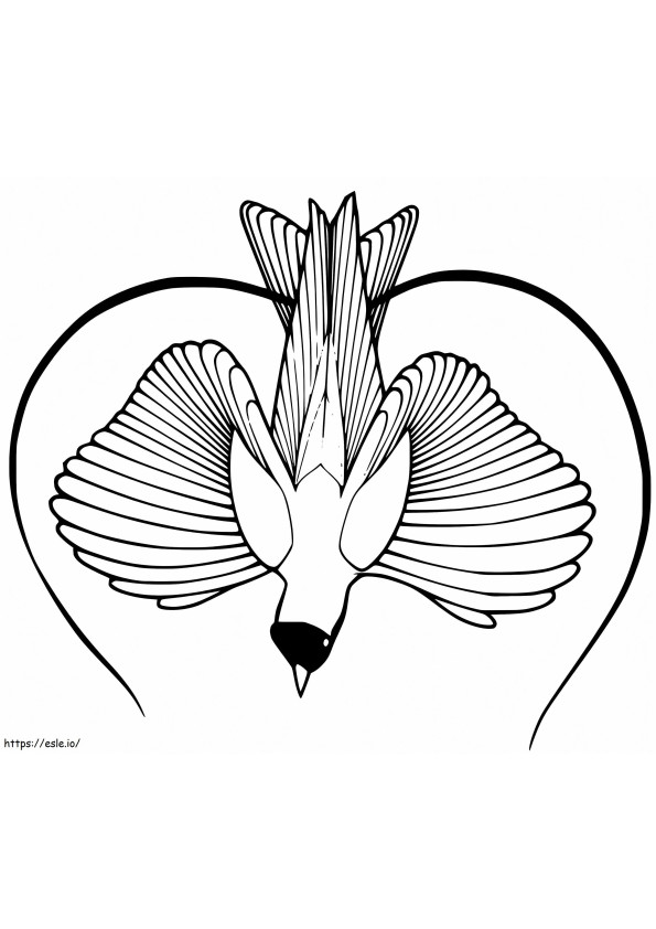 Coloriage Oiseau De Paradis 7 à imprimer dessin