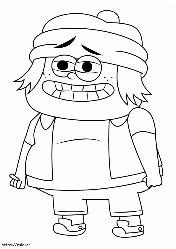 Toque Kid From Looped coloring page