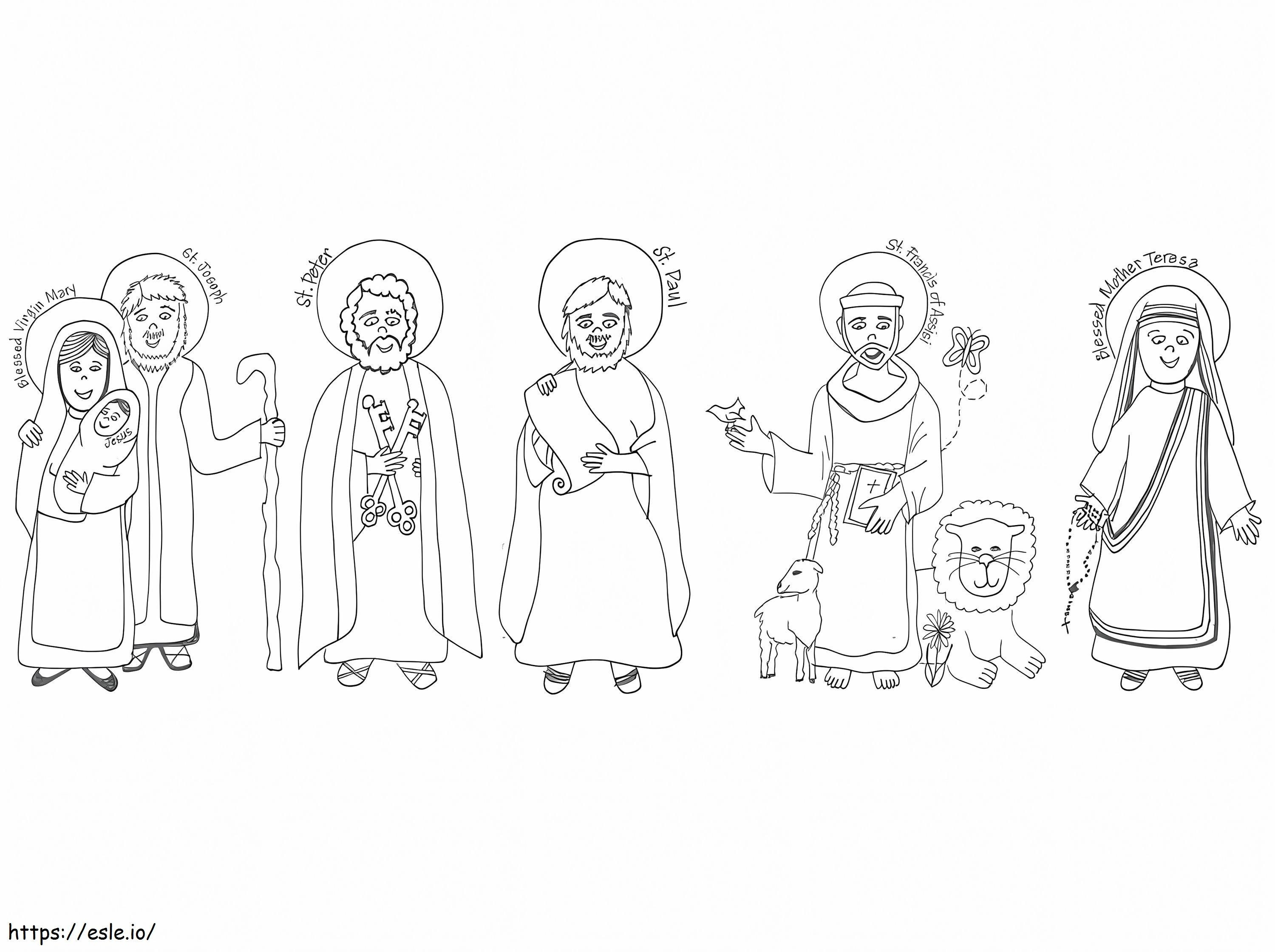 All Saints Day 8 coloring page