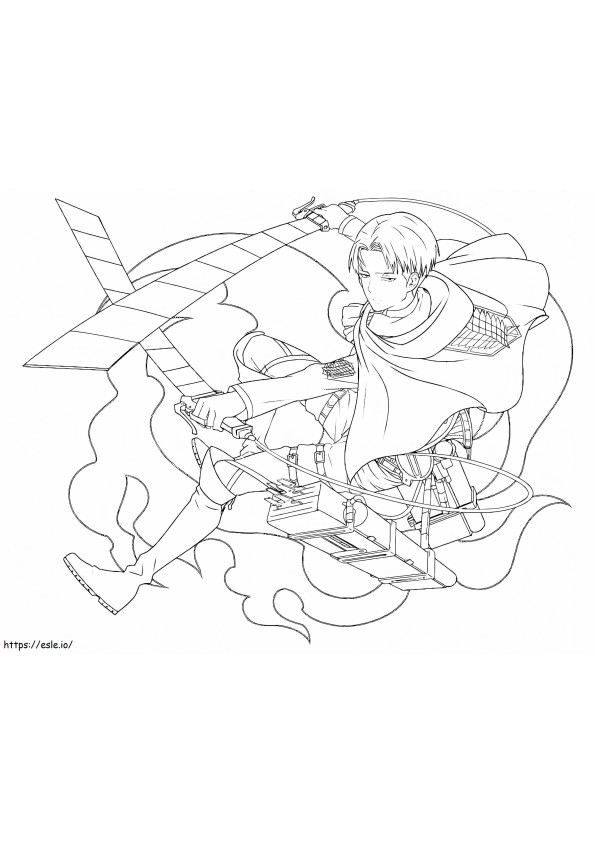 Awesome Levi Ackerman coloring page
