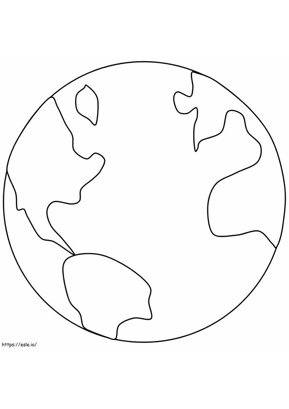 Normal Earth coloring page