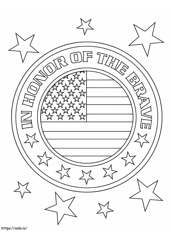 In Honor Of The Brave coloring page