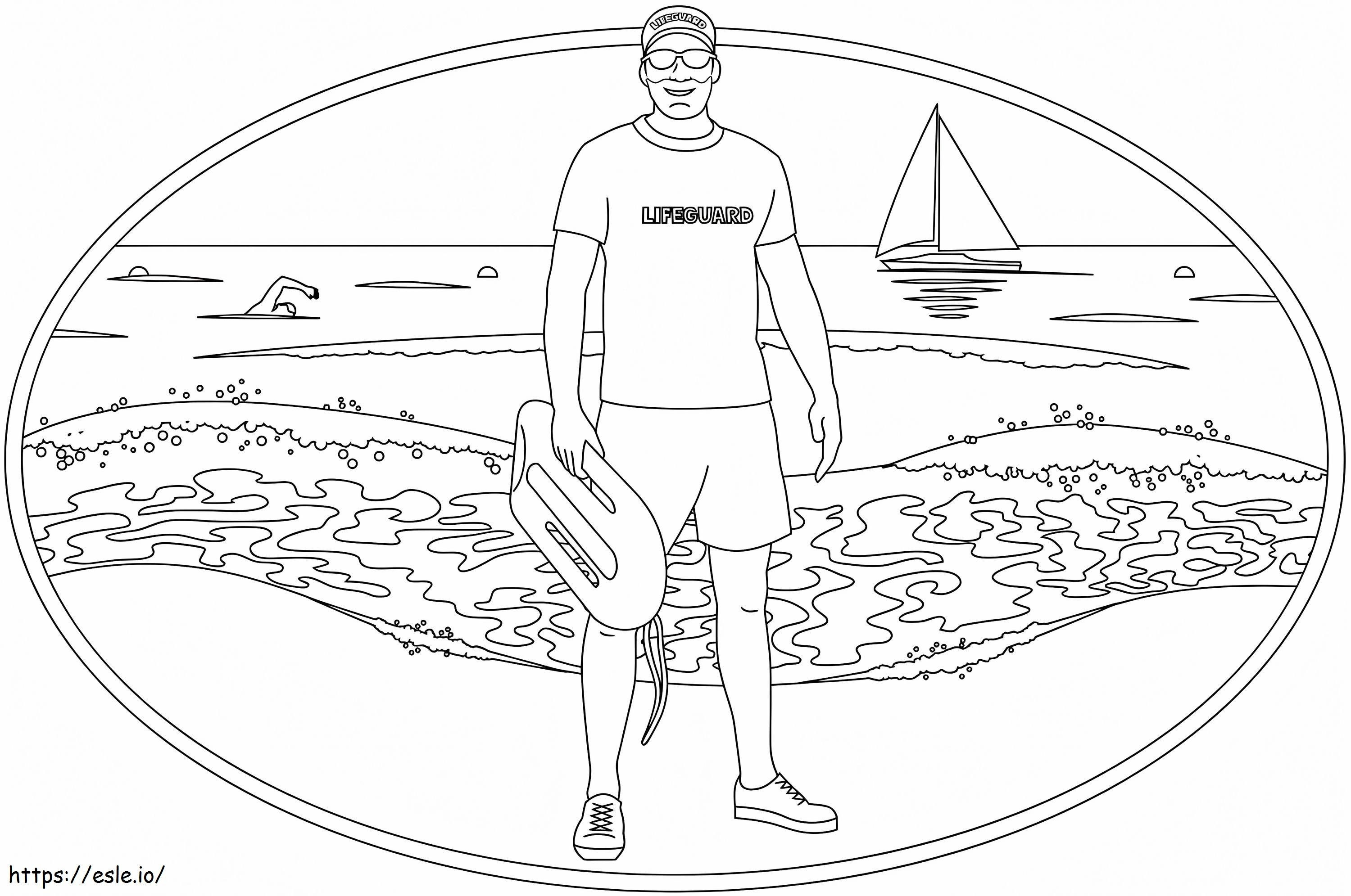 Normal Lifeguard coloring page
