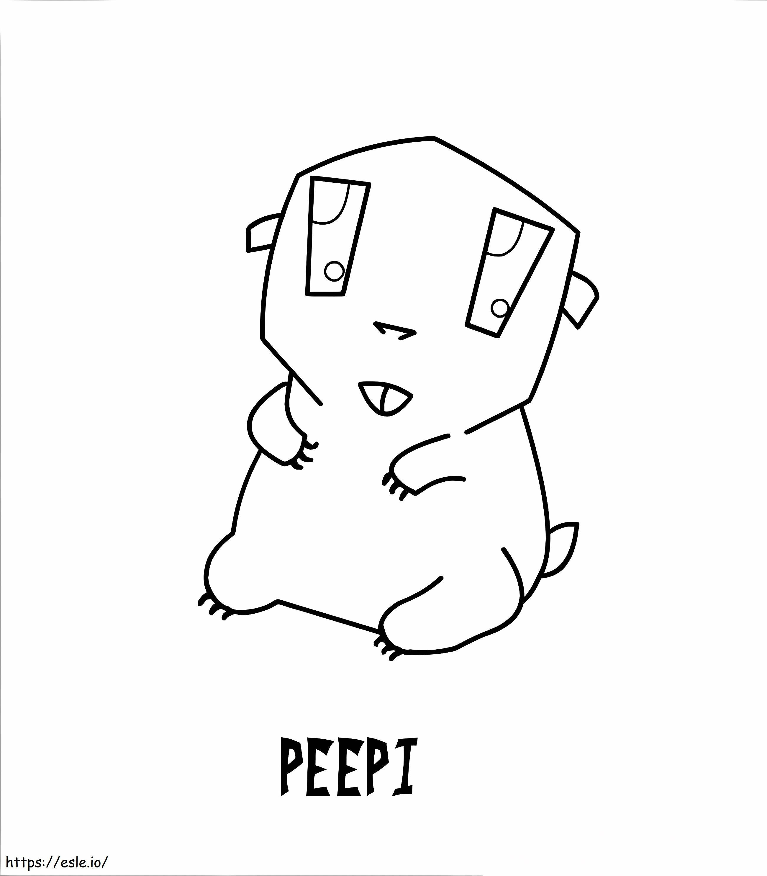 Peepi From Invader Zim coloring page