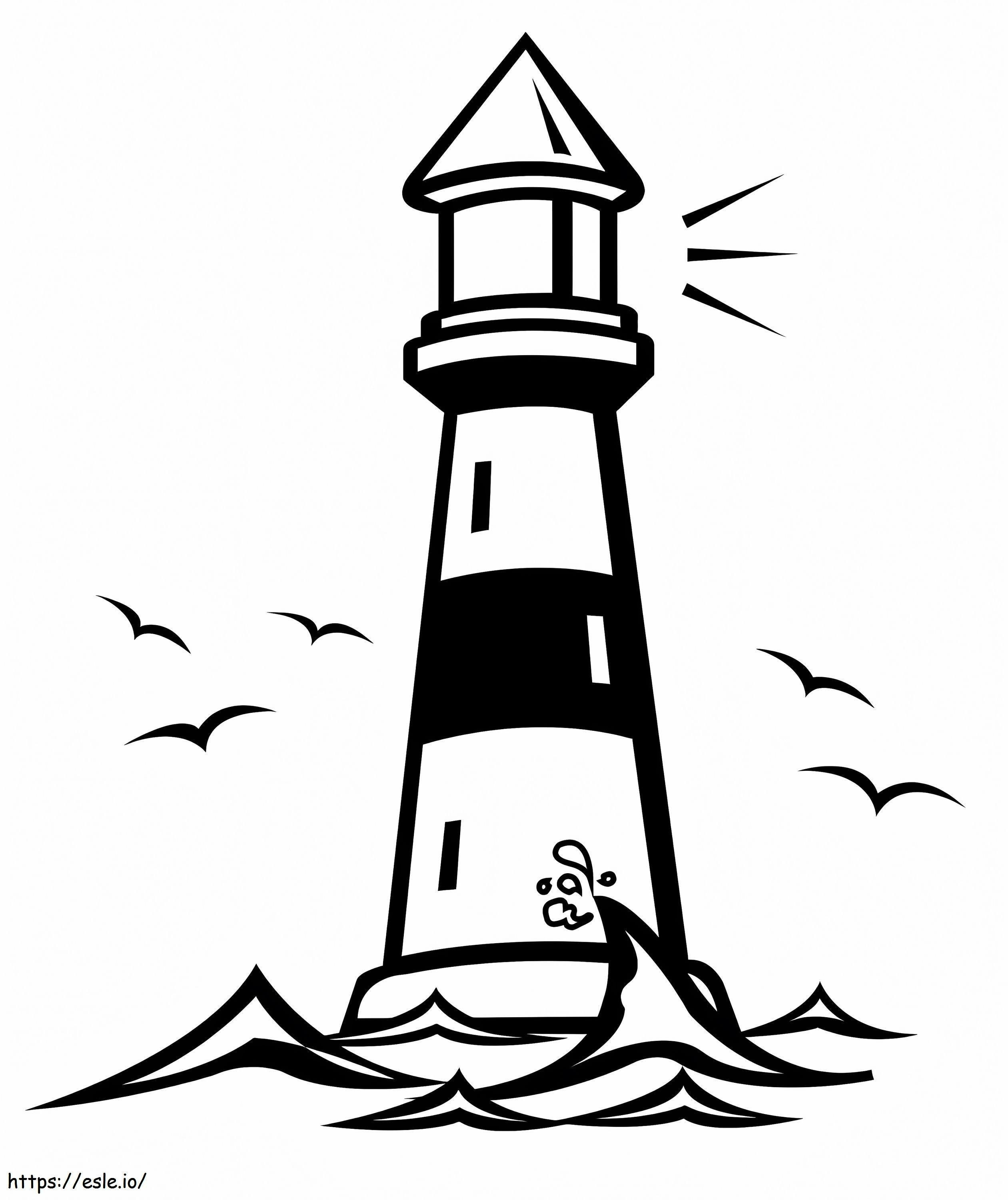 Lighthouse 8 coloring page
