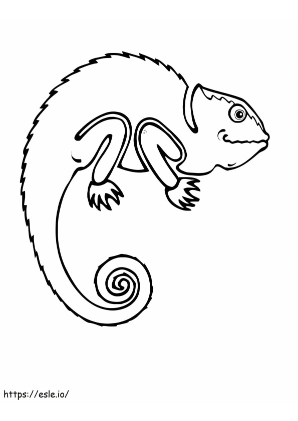 Coloriage Gecko à imprimer dessin