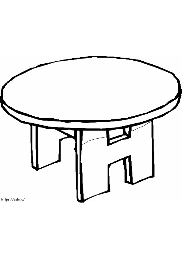 Table Printable coloring page