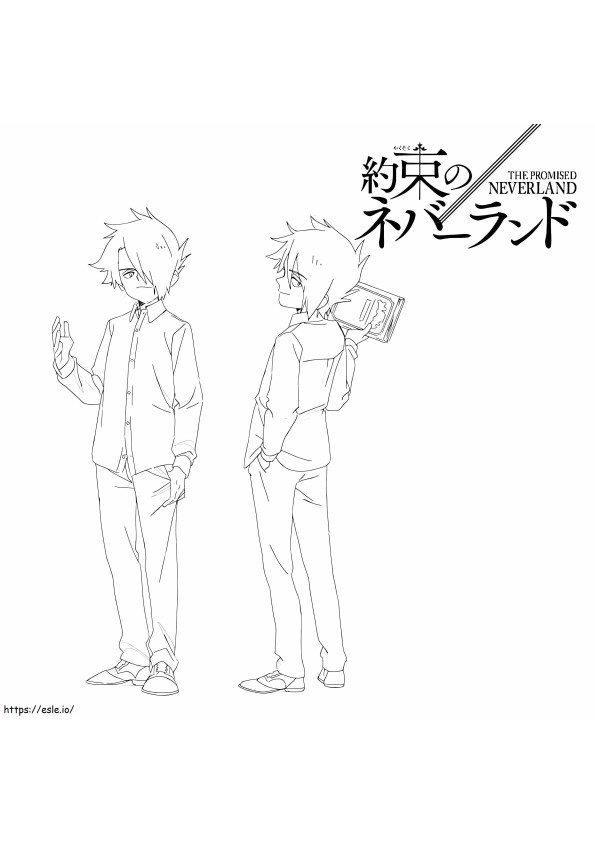 Ray In The Promised Neverland coloring page