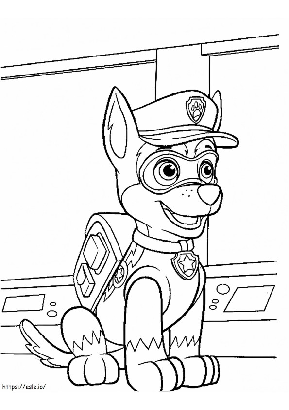 Chase Paw Patrol 17 coloring page