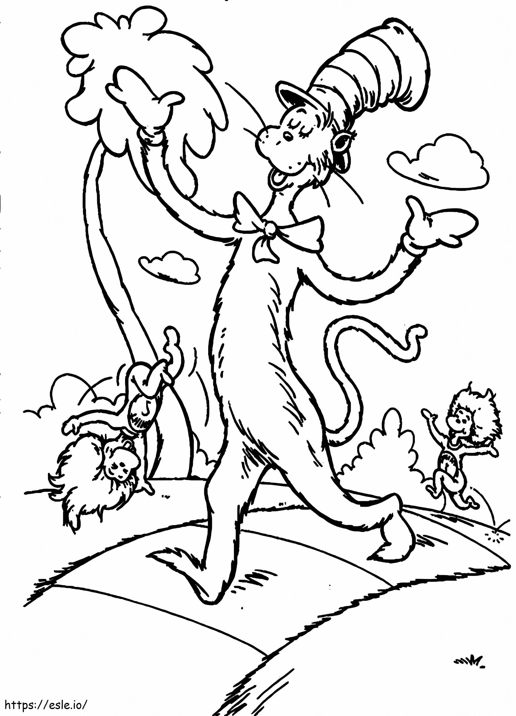 1580719789 Cat And The Hat coloring page