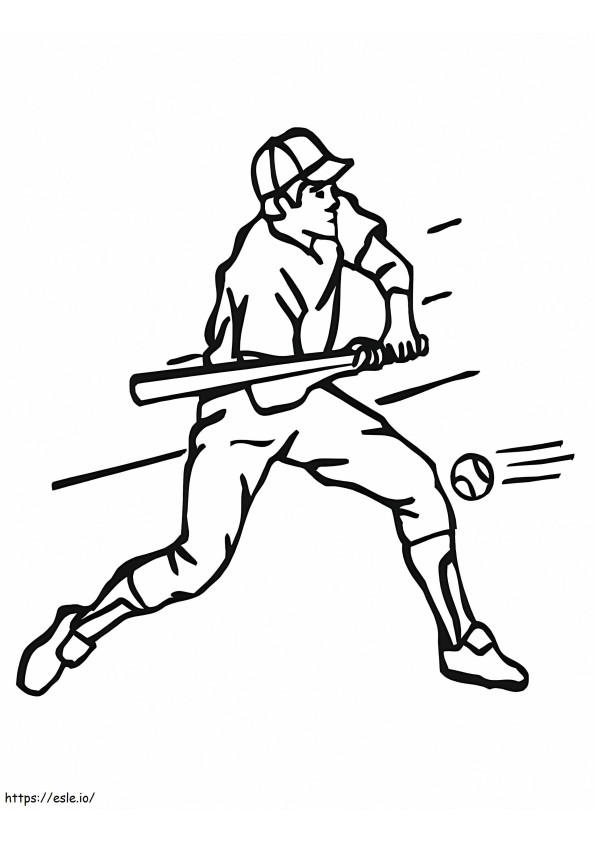 Baseball játékos 1 kifestő