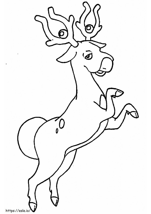 Funny Stantler coloring page