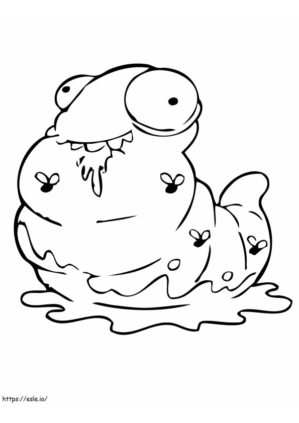 Mucky Maggot Trash Pack coloring page