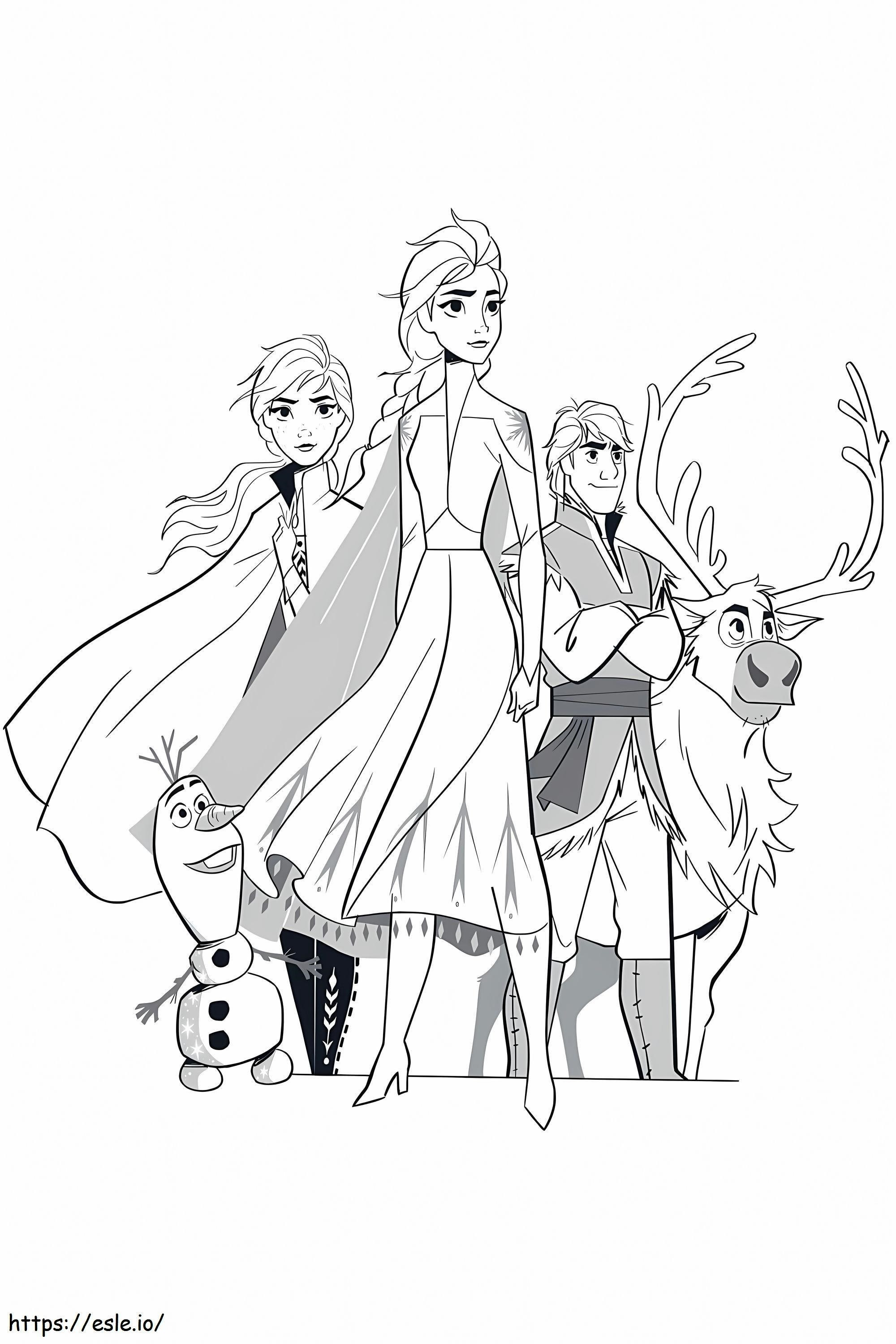 The Snow Queen 2 Characters coloring page