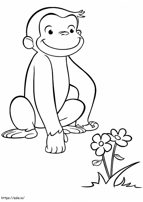 1534820692 George Smiling A4 coloring page