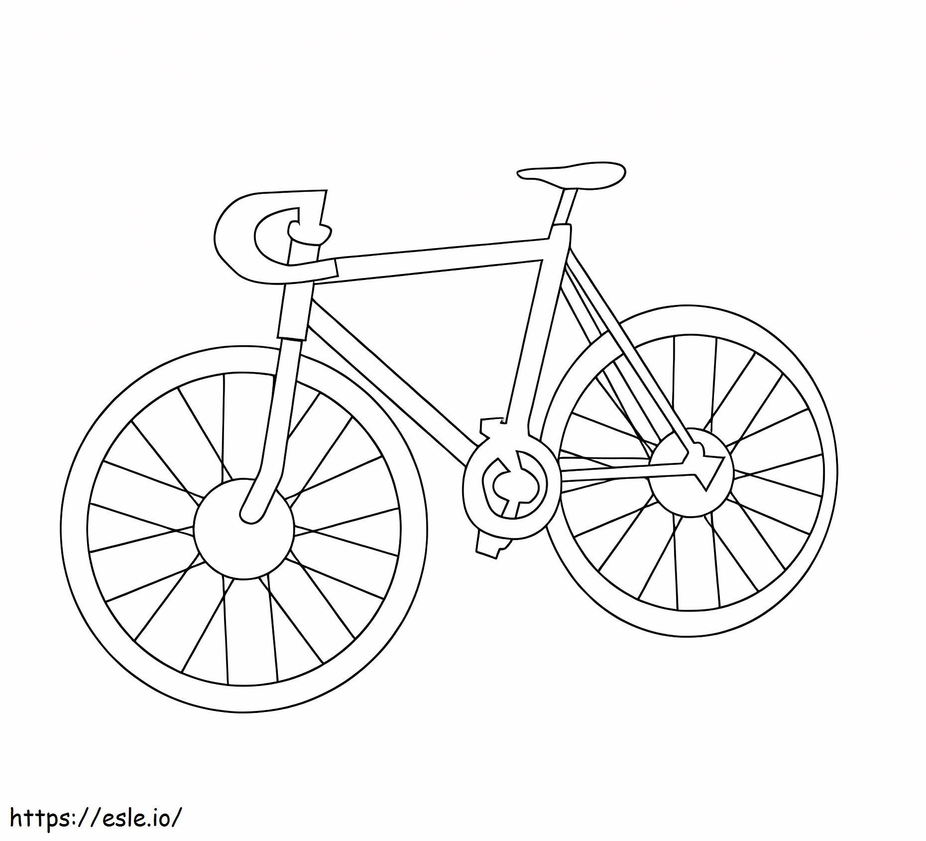 Gratis fiets om te kleuren kleurplaat kleurplaat