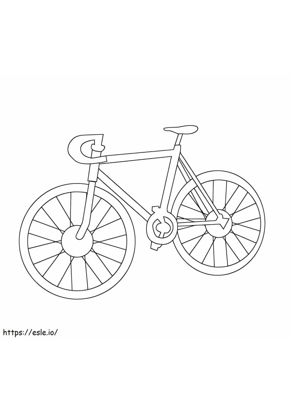 Bicicletta gratuita da colorare da colorare