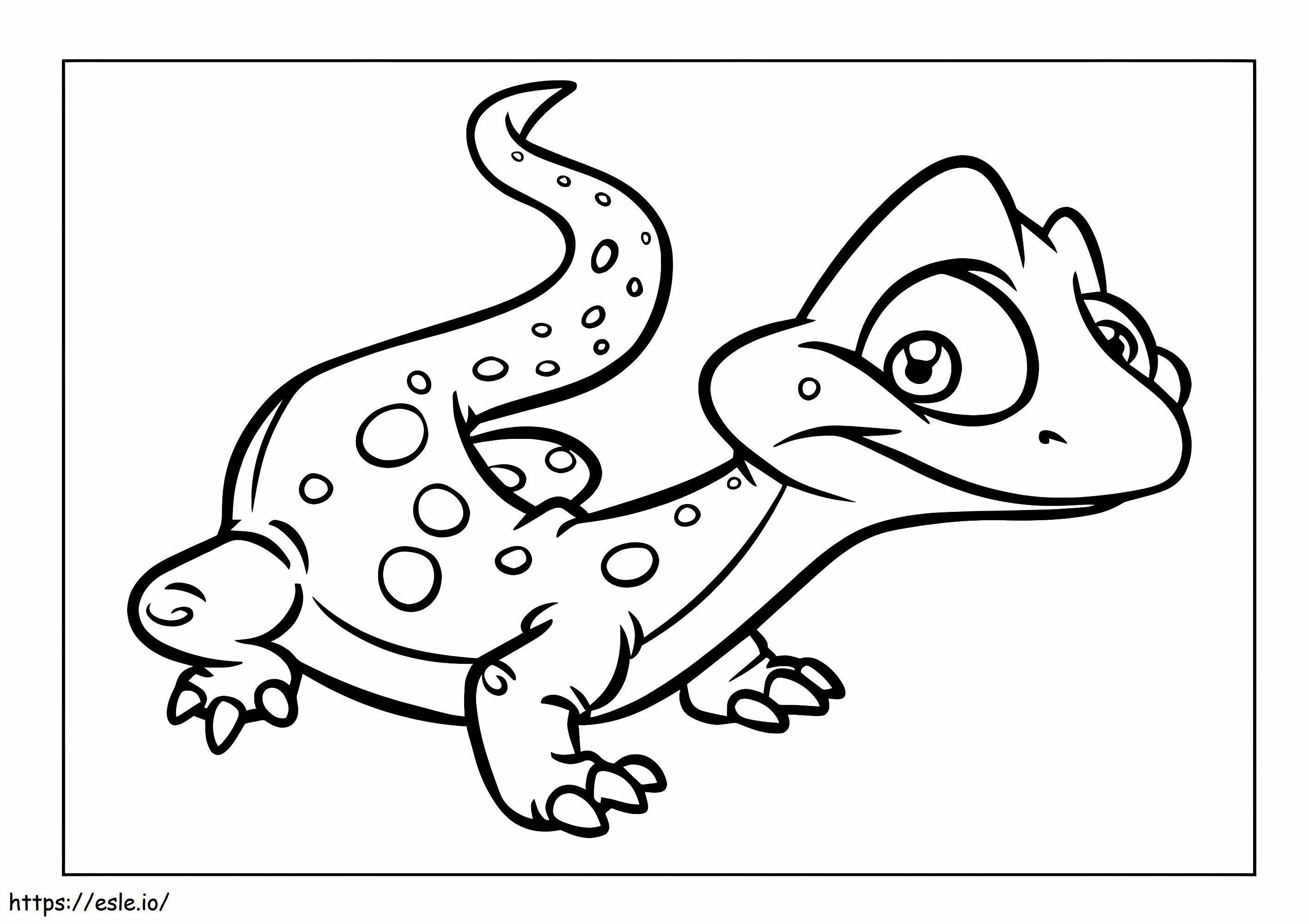 Beautiful Lizard coloring page