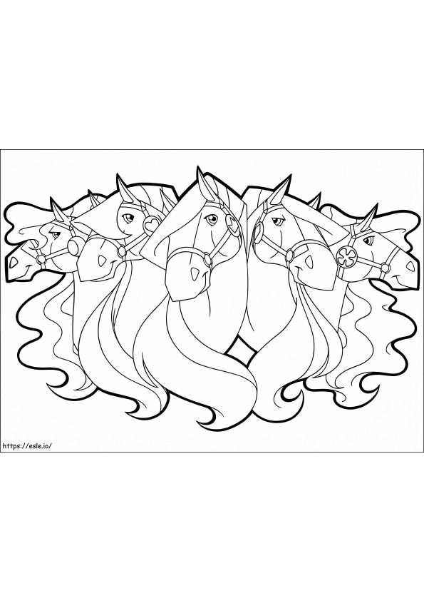 Horseland 10 coloring page