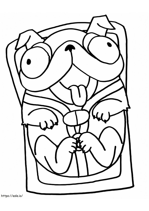 Funny Monchi coloring page