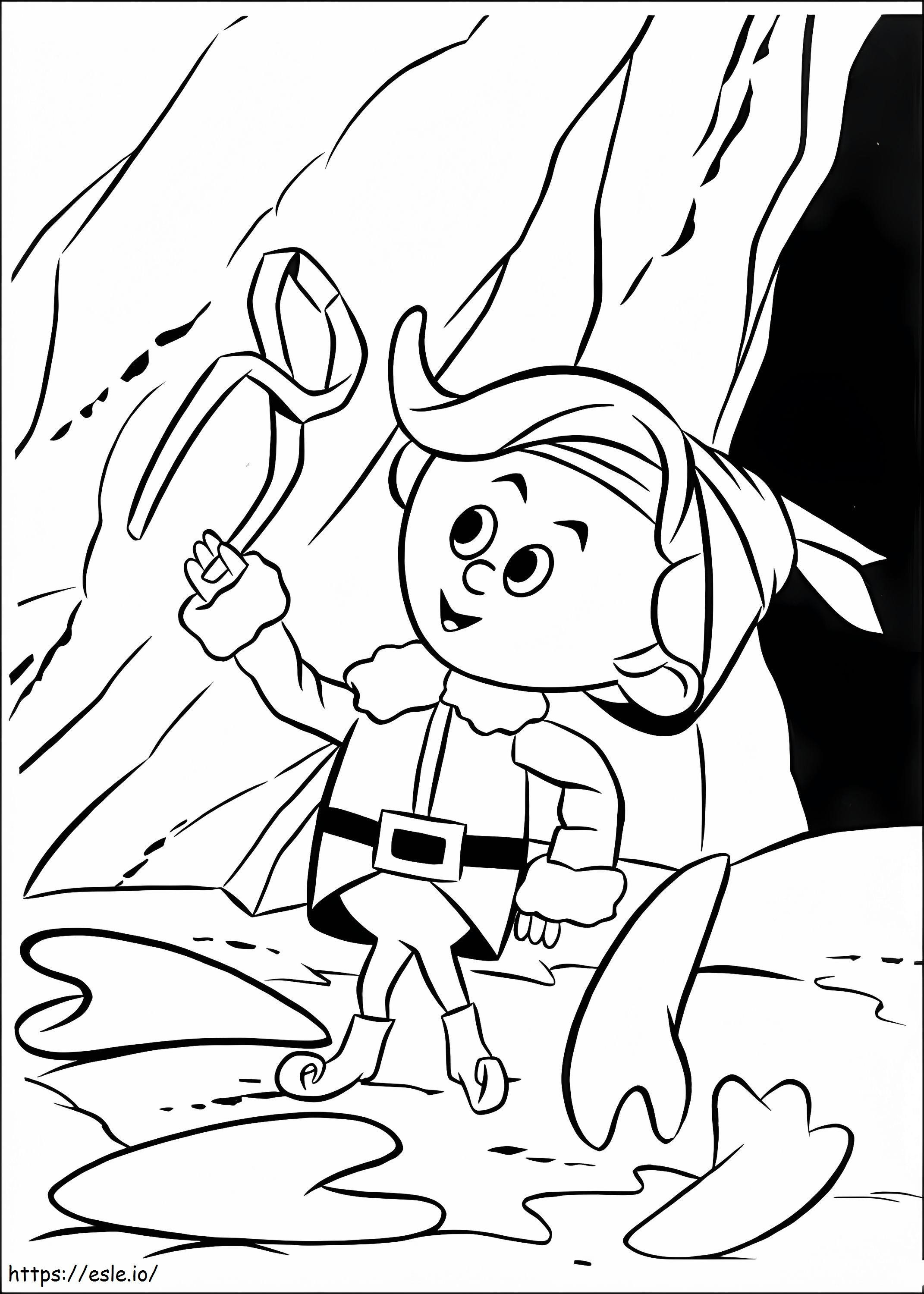 Elf From Rudolph coloring page