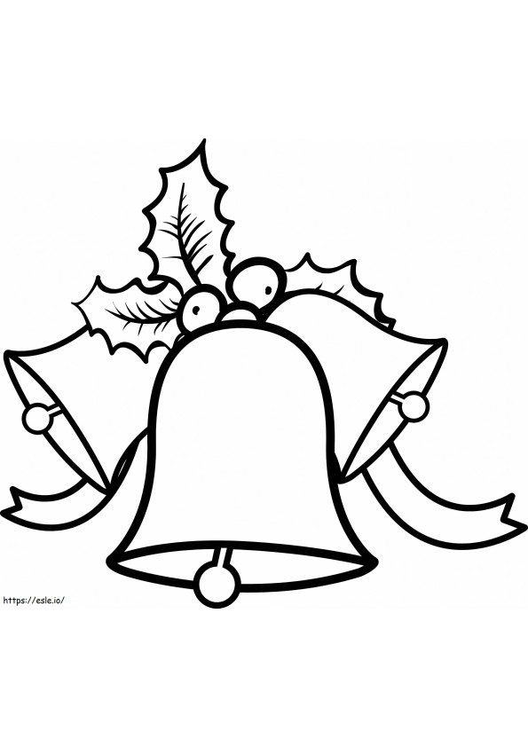Three Bell coloring page