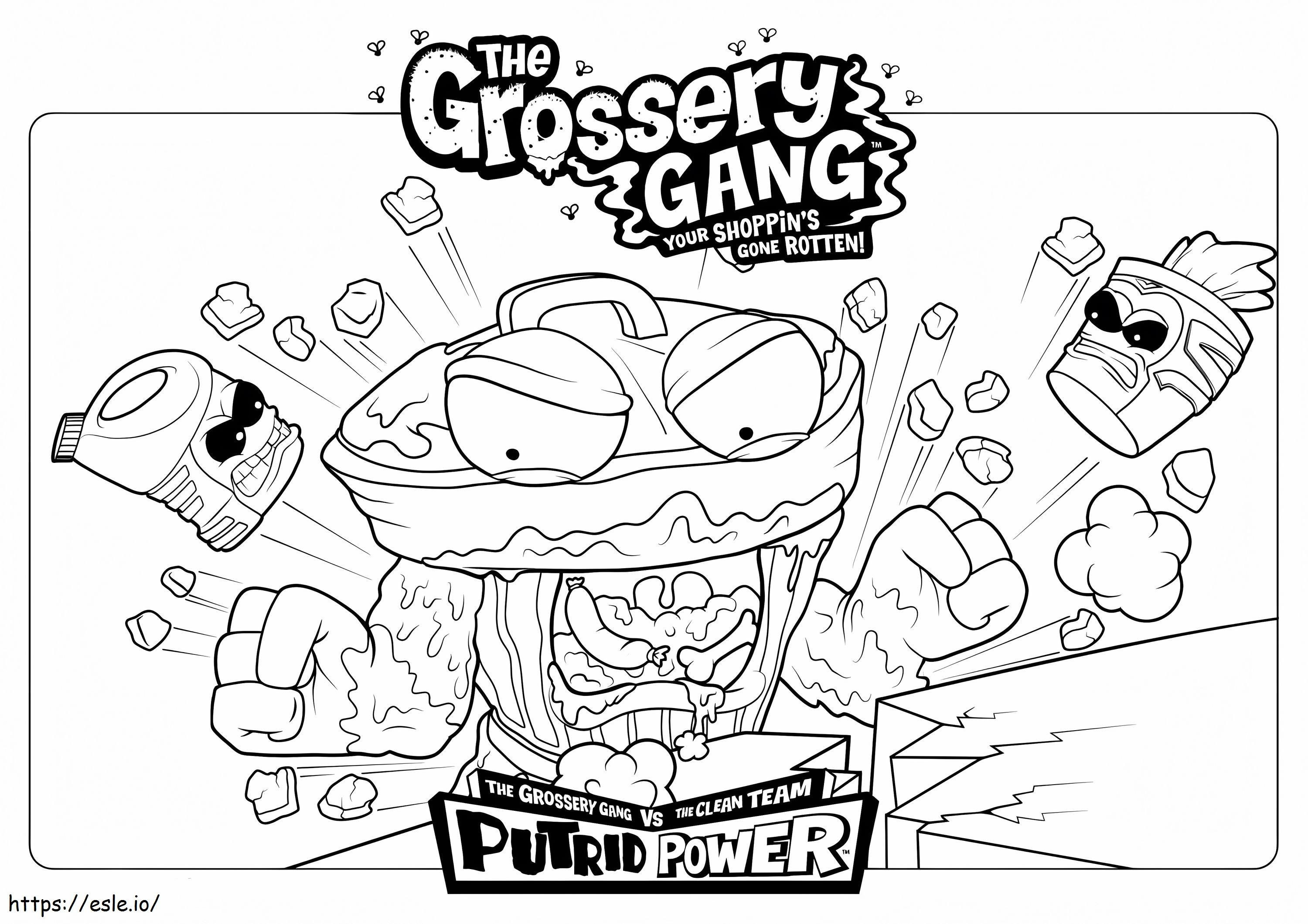A gangue do Grossery para colorir