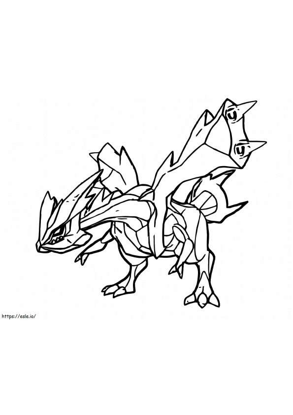 Kyurem In Legendary Pokemon coloring page