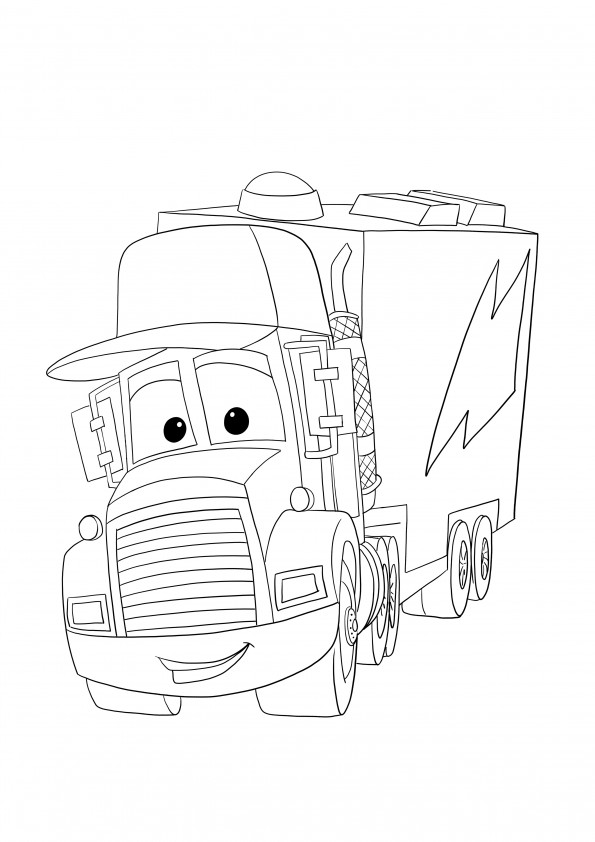 Mack coloring and free downloading image