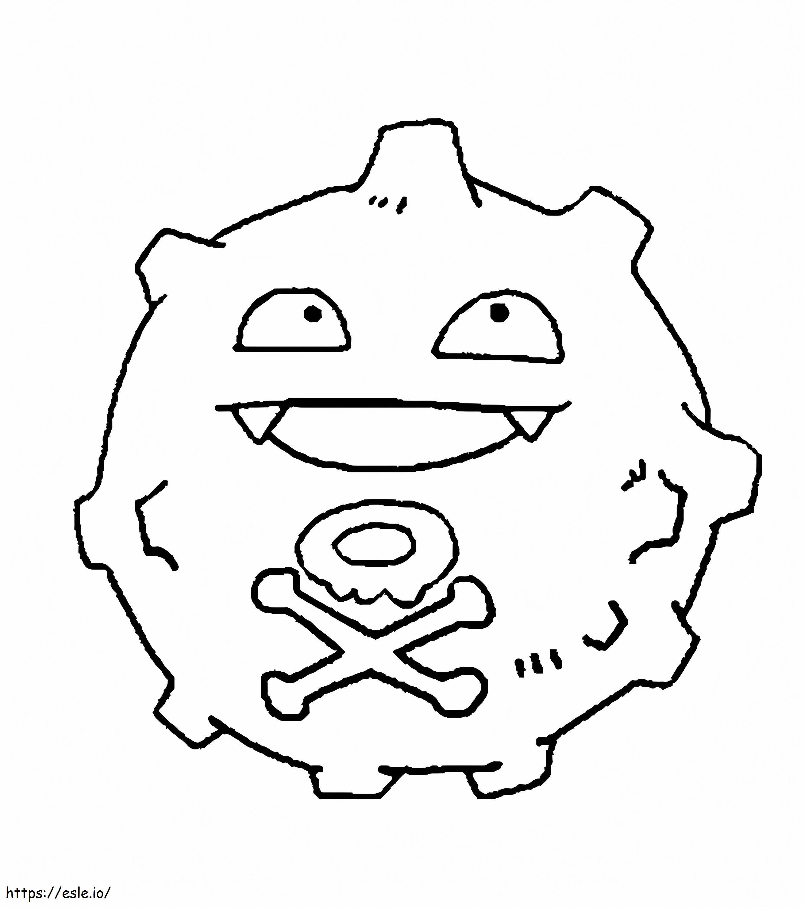 Koffing In Pokemon coloring page