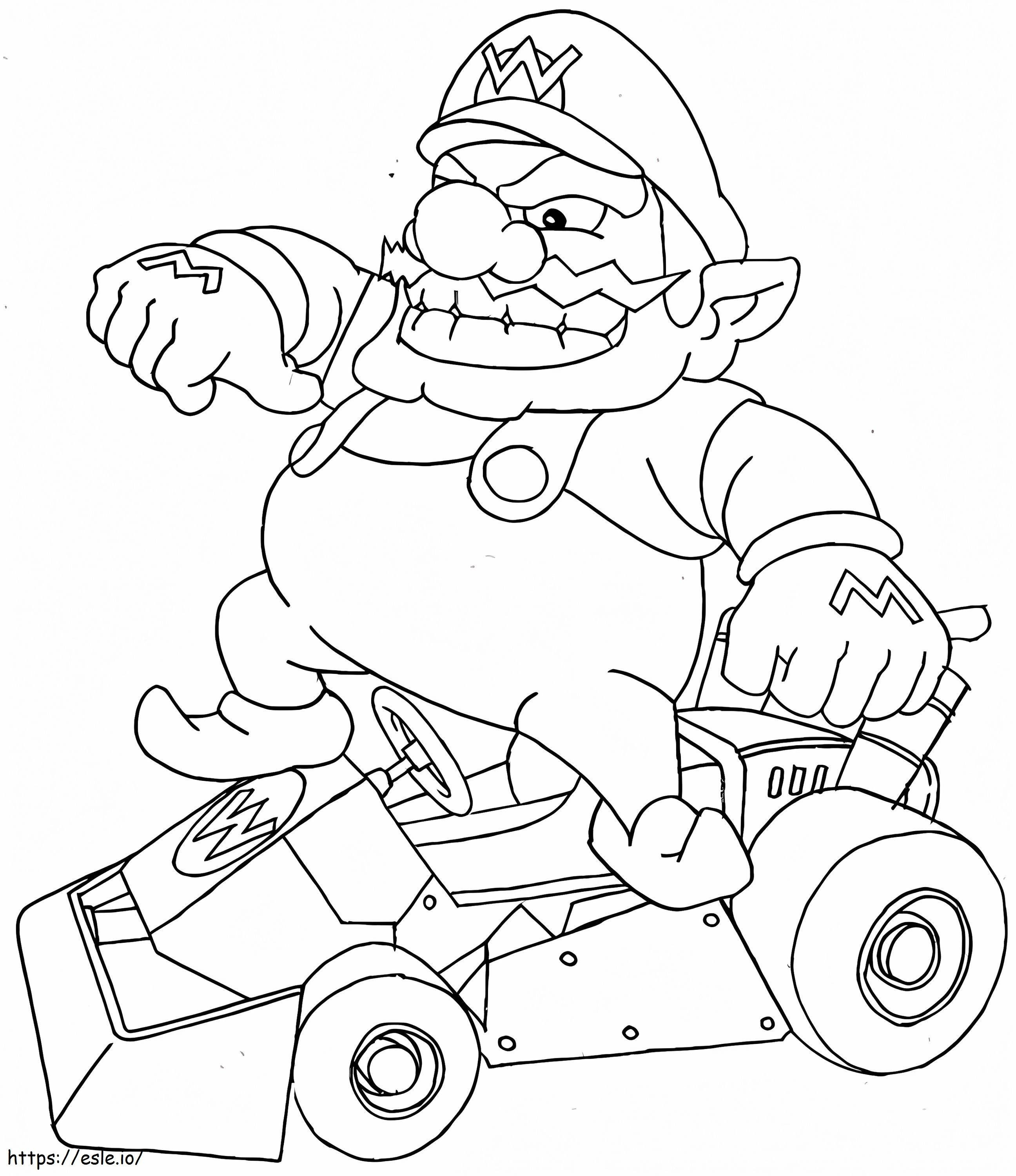 Wario a Super Mario 1-ből kifestő