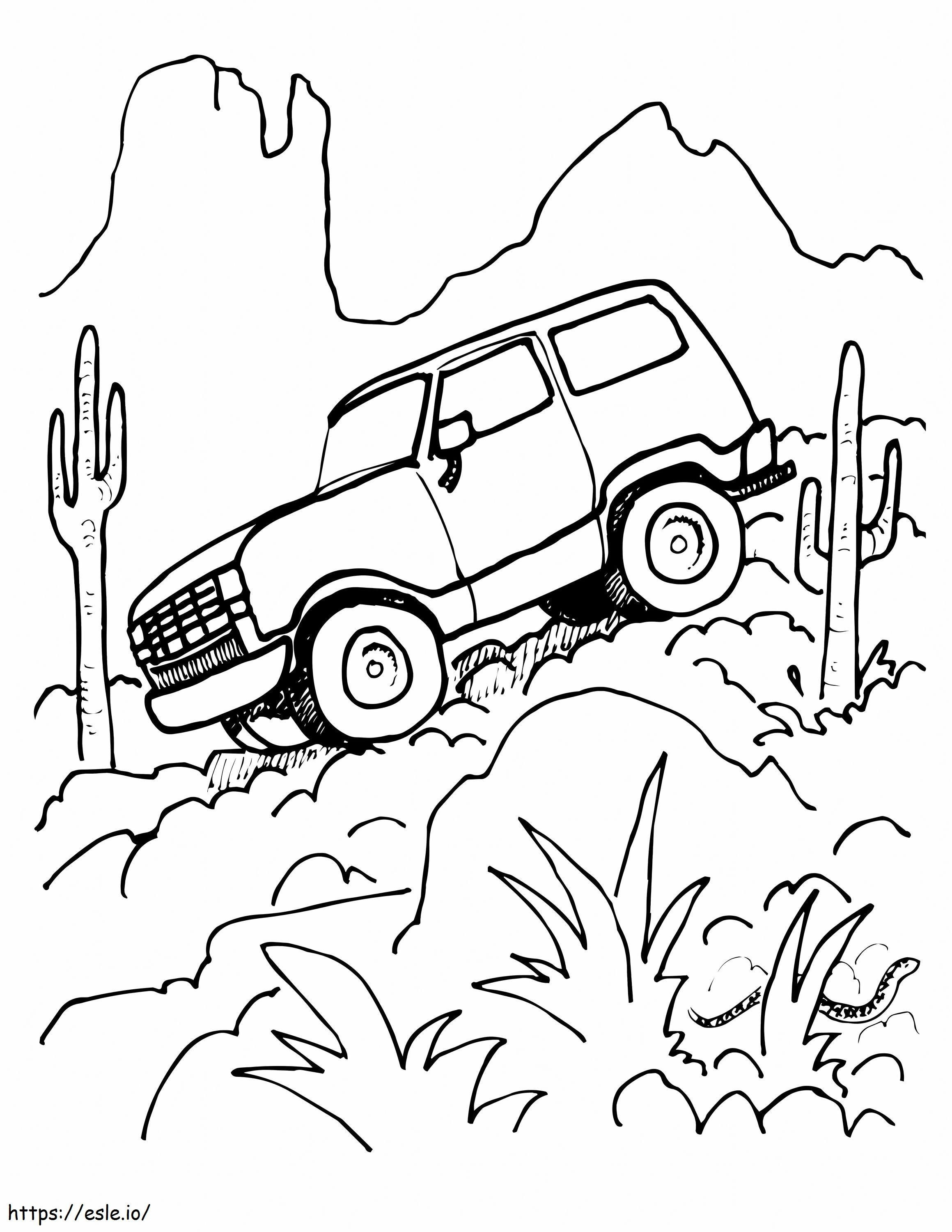 Road In The Mountain coloring page