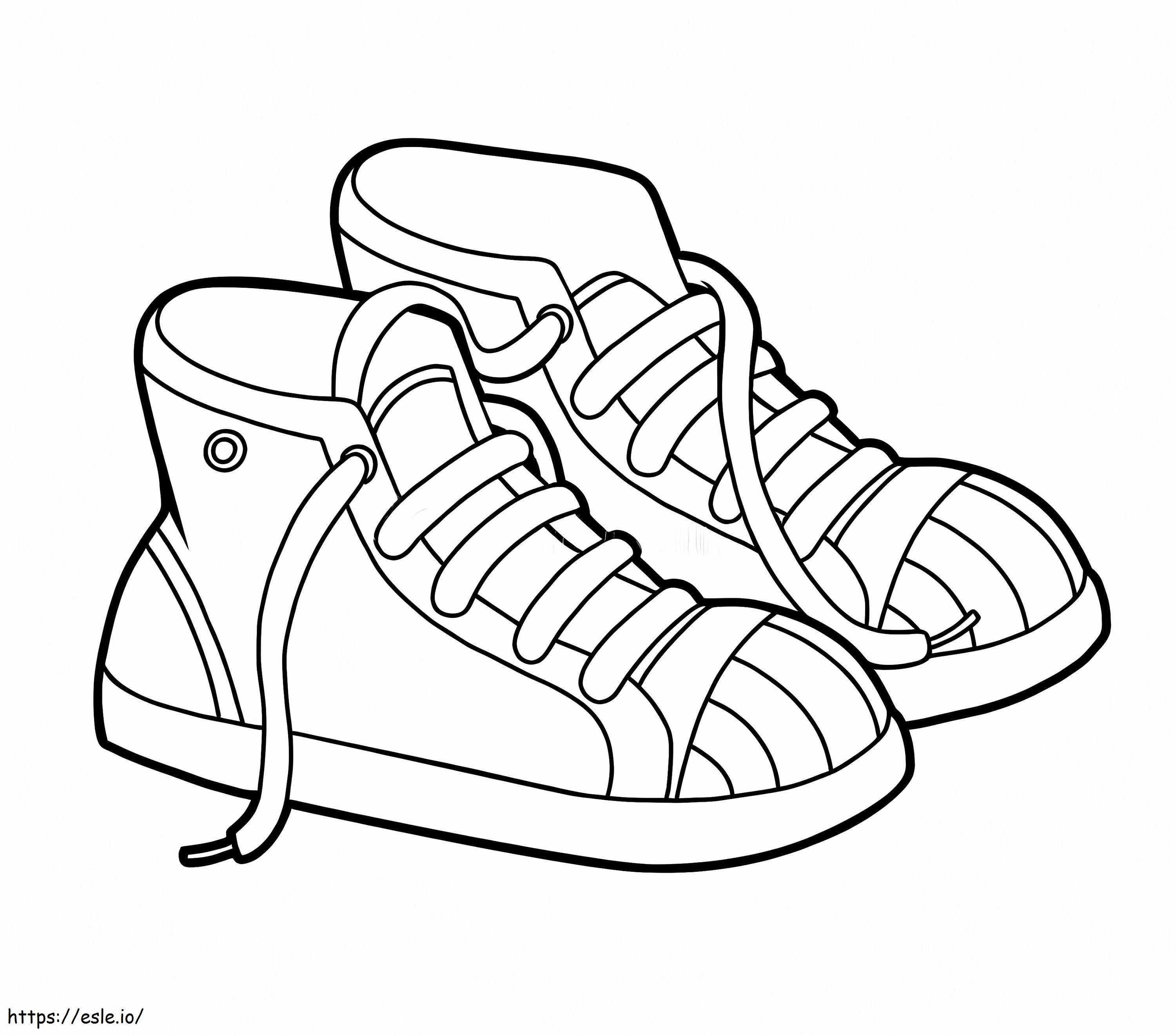 Tennis Shoe coloring page