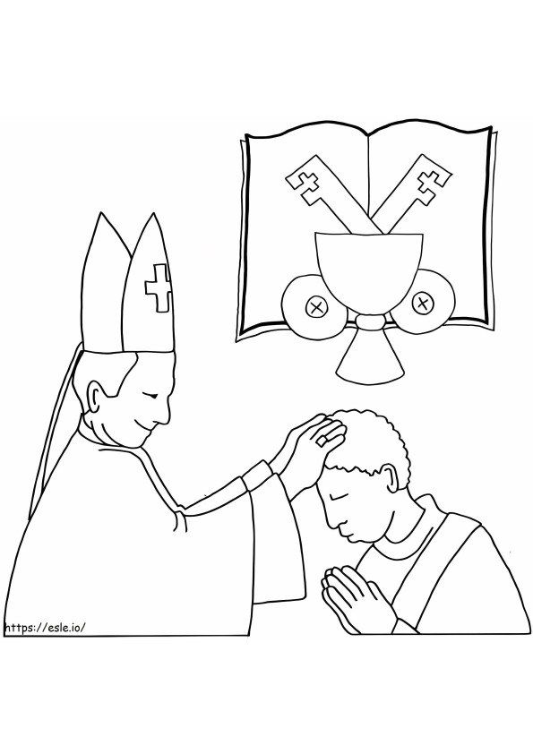 Sacrament Of Holy Orders coloring page