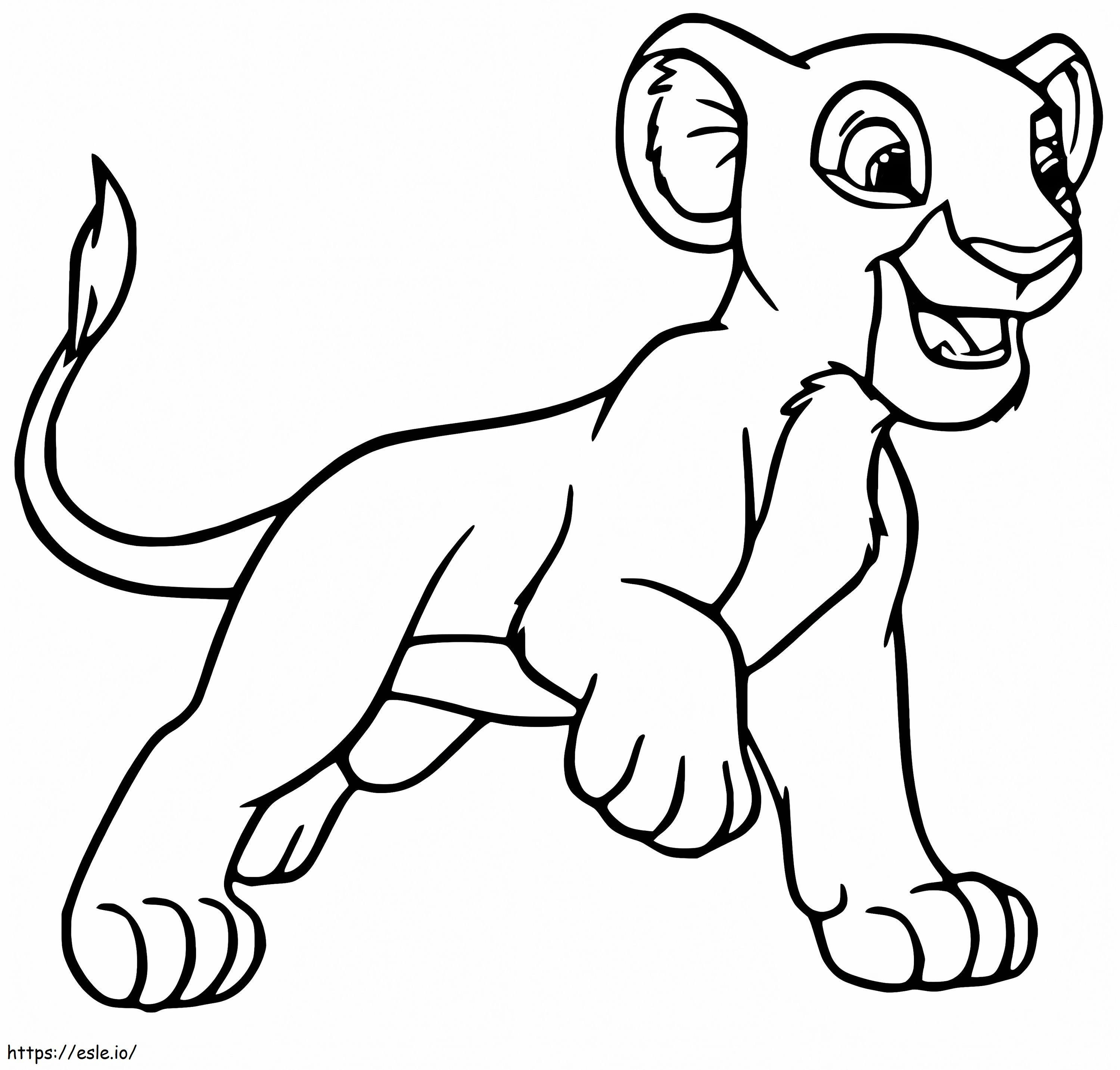 Rani de la guardia del león para colorear