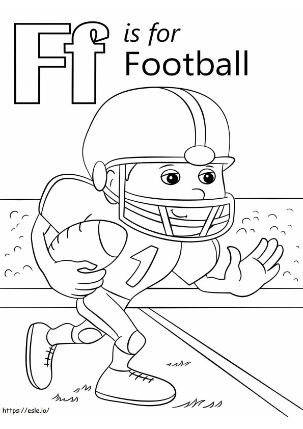 Letter F 8 coloring page