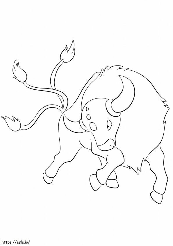 Bulls 1 coloring page