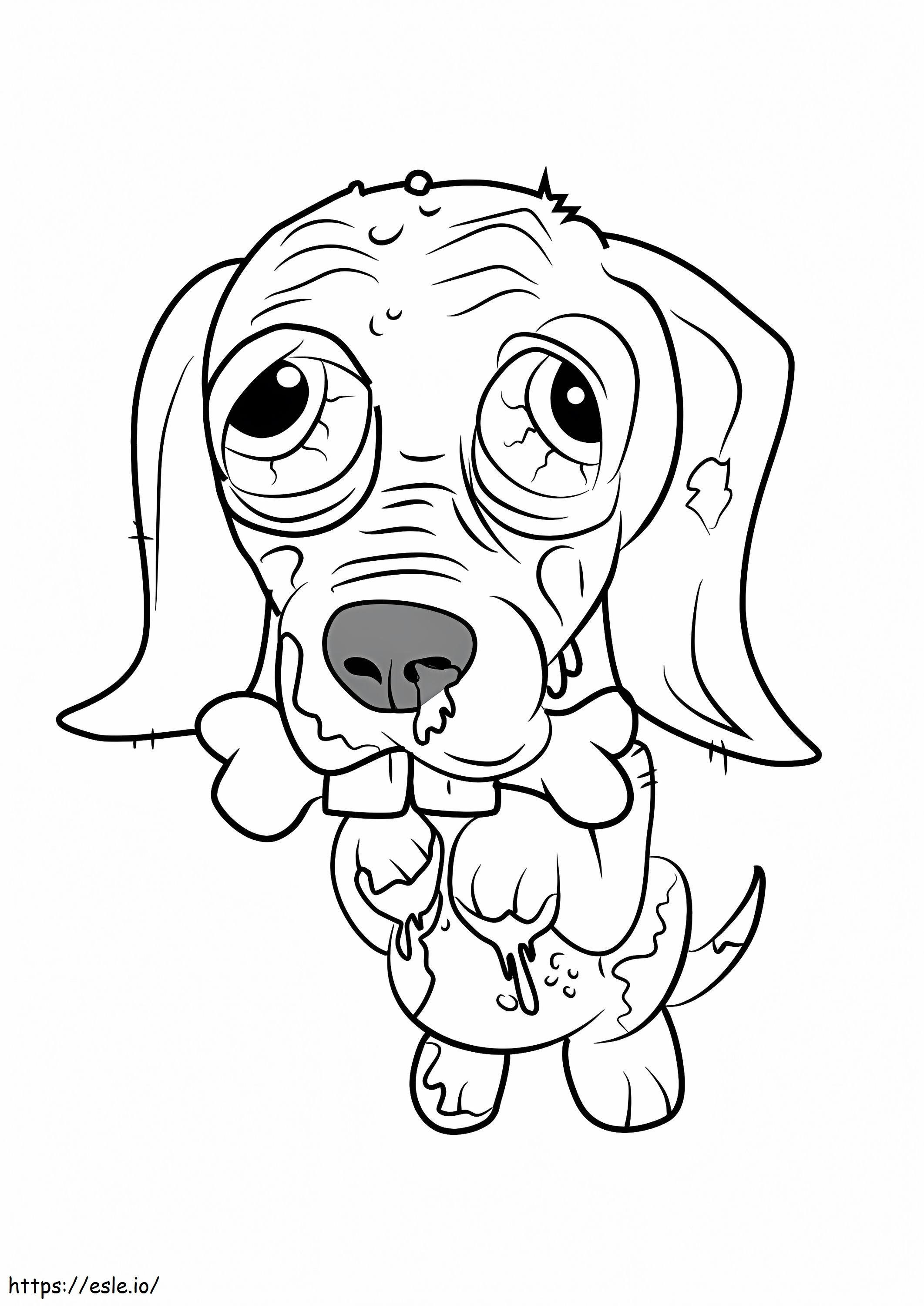 Assustar Dale Terrier para colorir