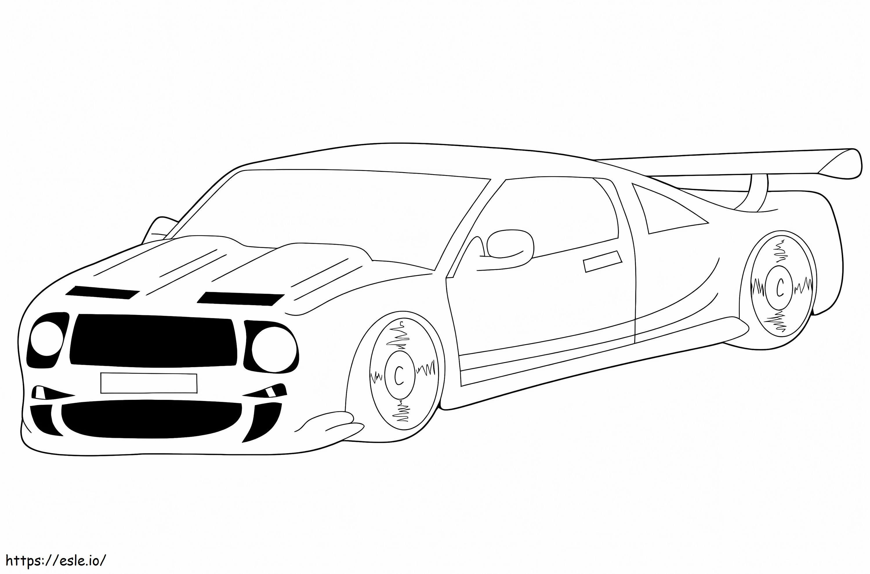 Racing Car 1 1 coloring page