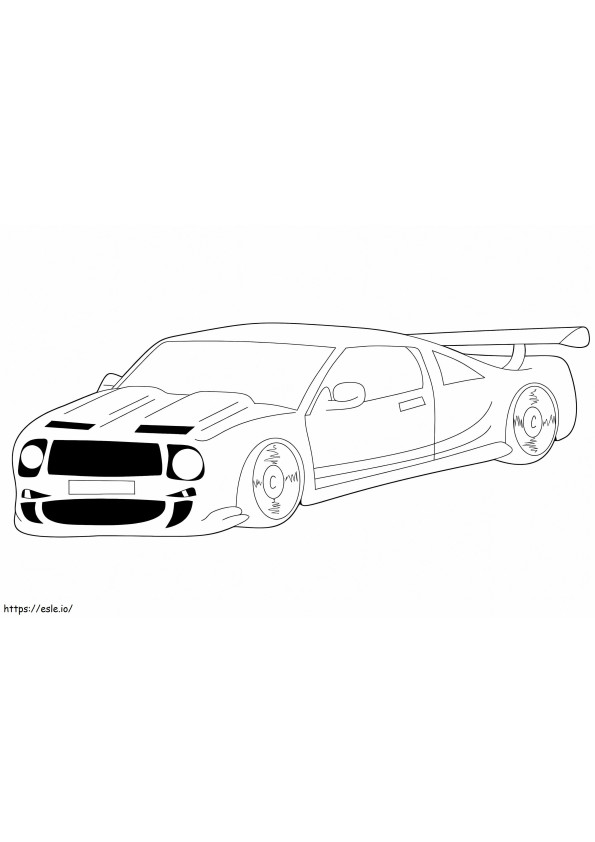 Racing Car 1 1 coloring page