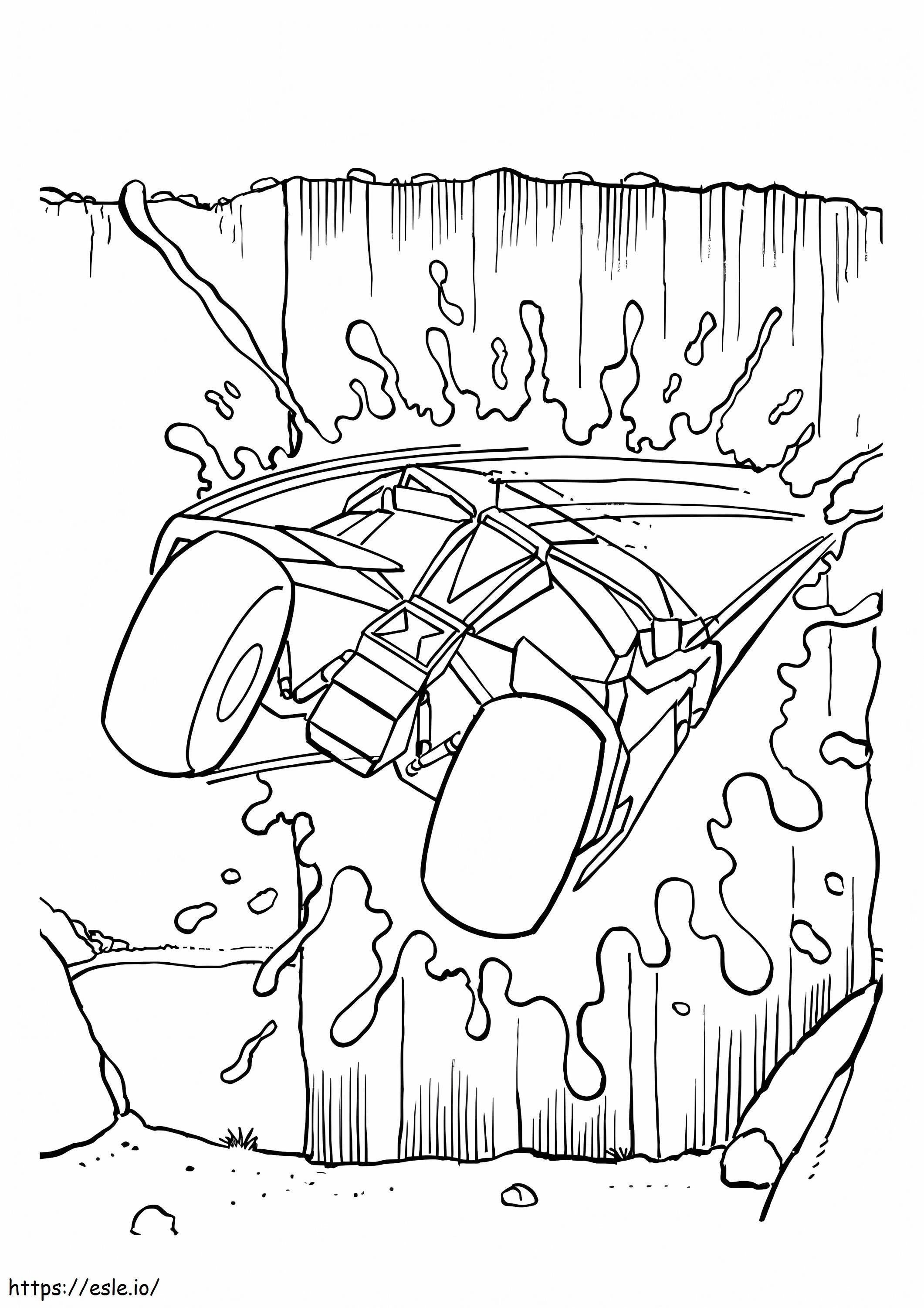 Batmobile 2 coloring page