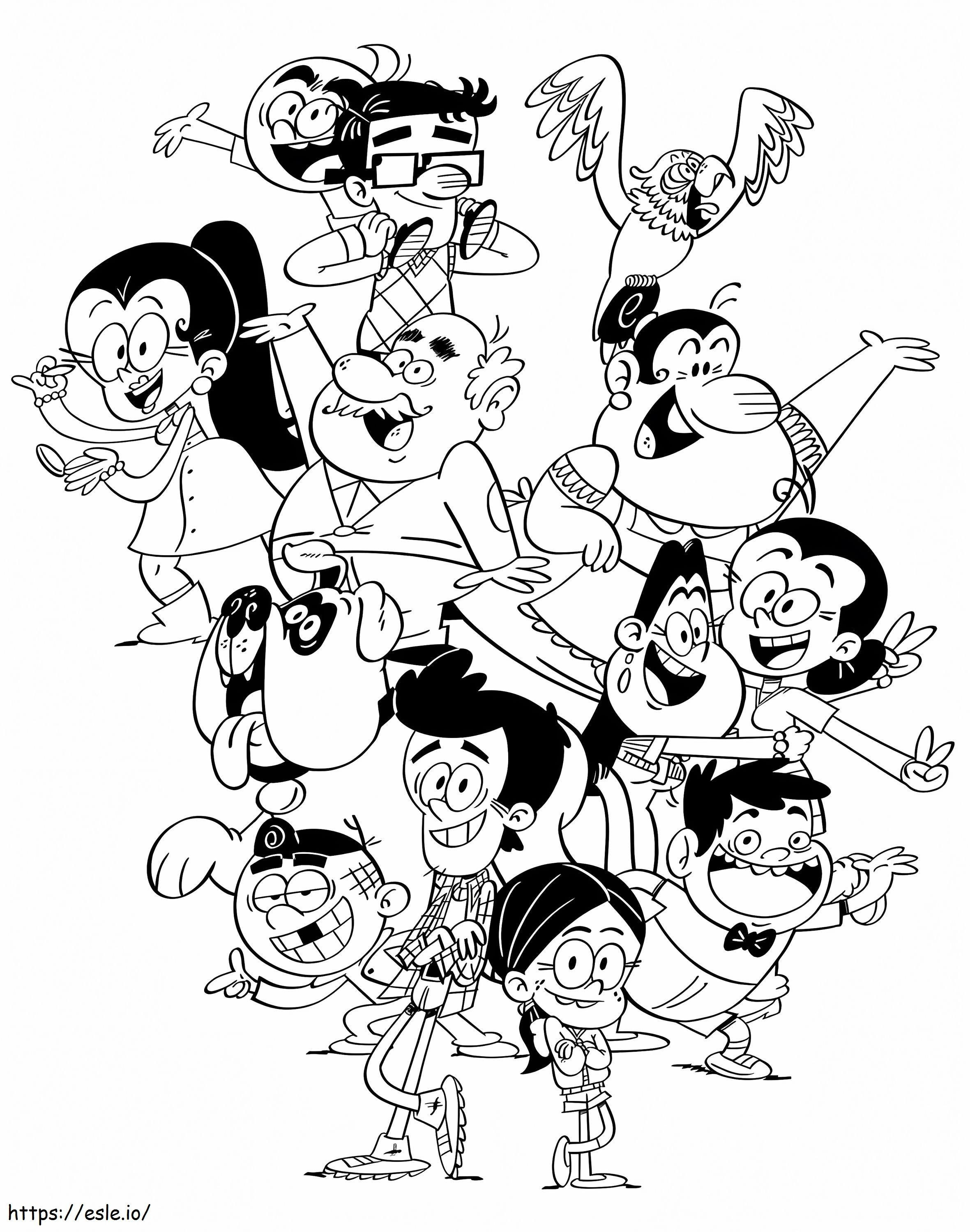 The Casagrandes Characters coloring page