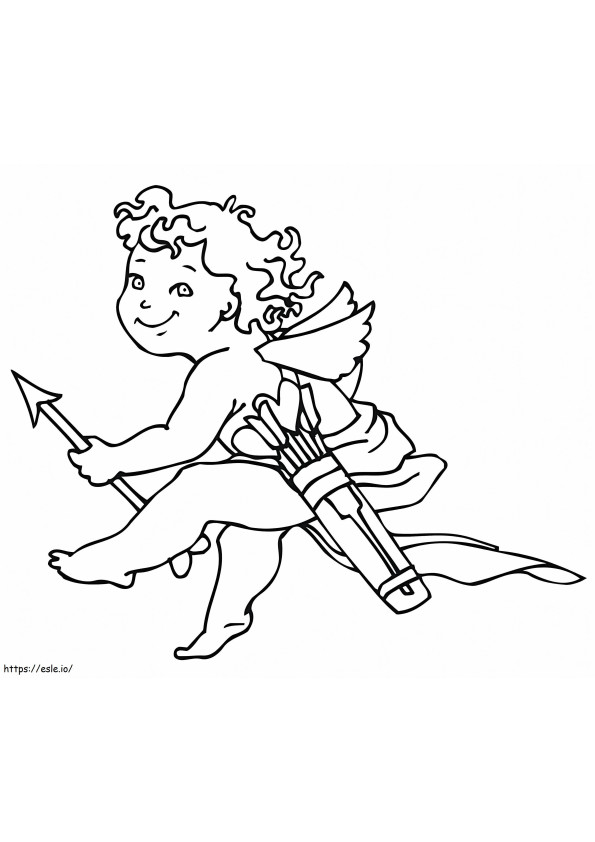 Cupido dos Namorados para colorir