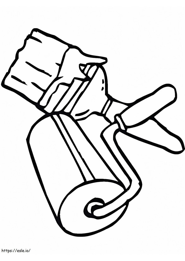 Painting Tools coloring page
