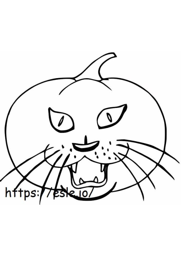 1539867509 Cat And Pumpkin coloring page