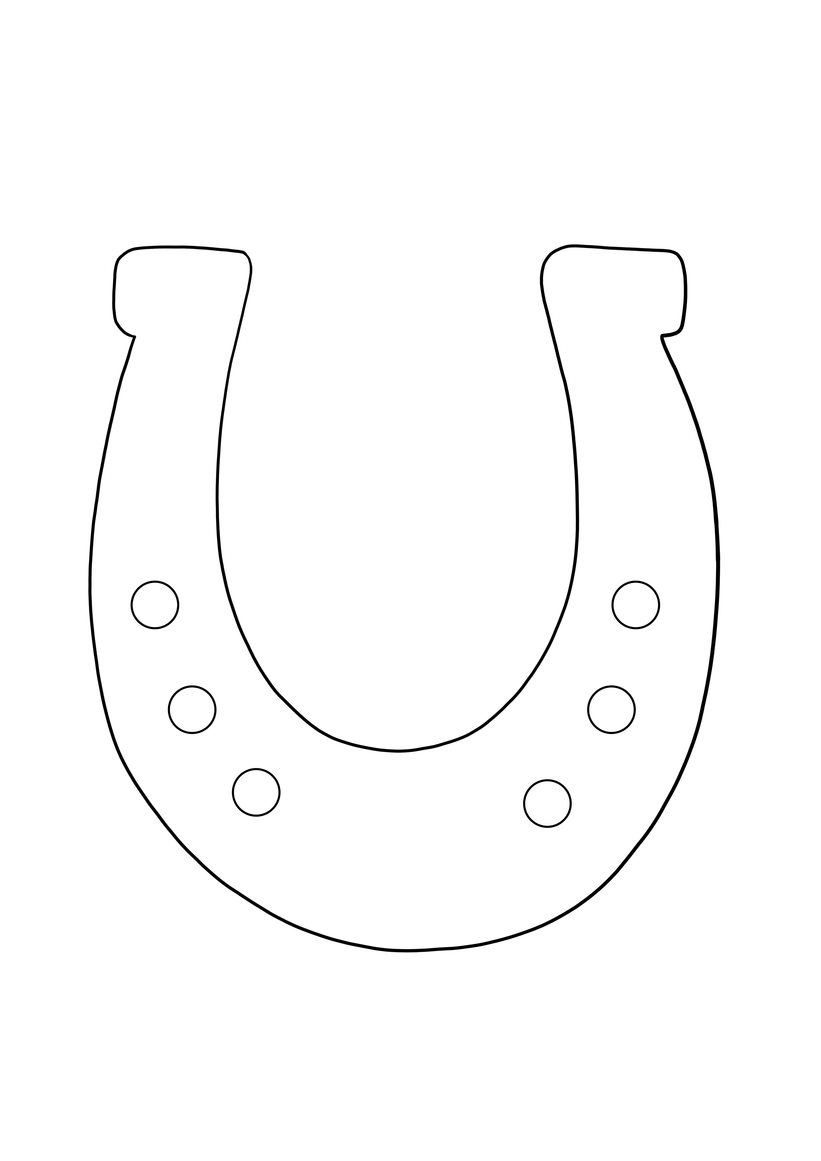 Horseshoe to download and print for free