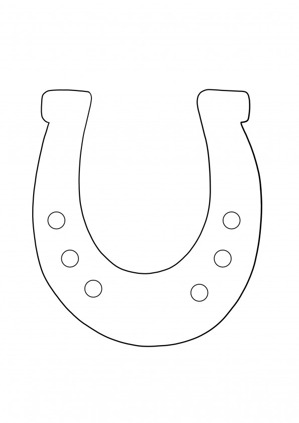 Horseshoe to download and print for free