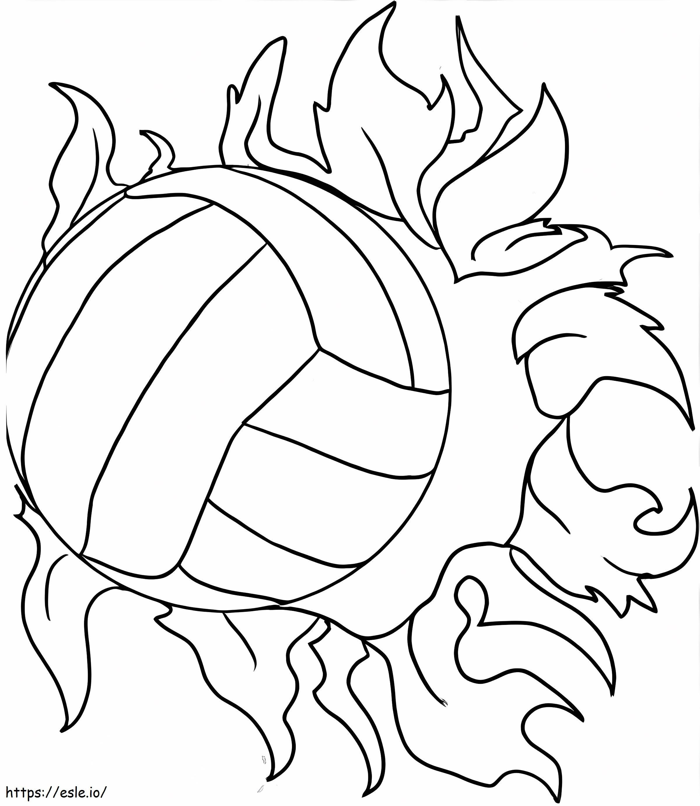 Dibujos para colorear de voleibol superpoderoso para colorear