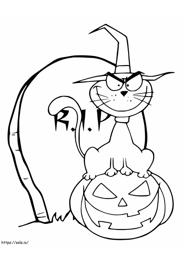 Tombstone 10 coloring page