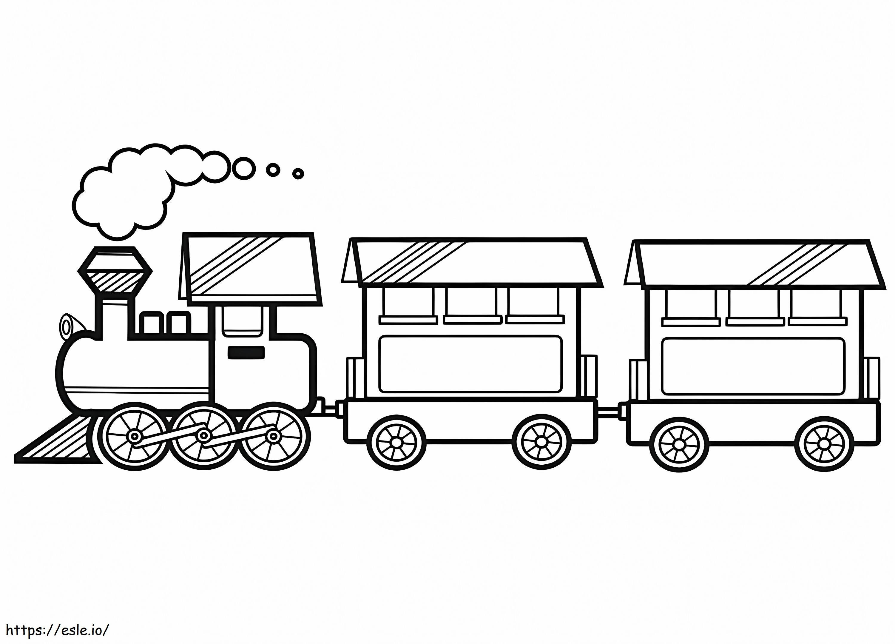 Steam Train coloring page